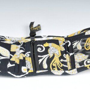 Vera Bradley Yellow Bird  Trifold Wallet with Hook and Loop Closure